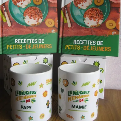 Duo mugs ZESPRI personnalisés " Papy" et " Mamie "